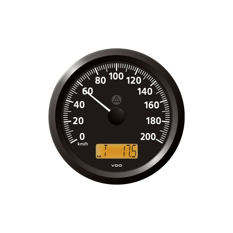 A2C59512423 Veratron ViewLine Speedometer 200 Km/h Black 110mm