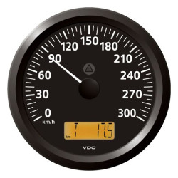 A2C59512424 Veratron ViewLine Speedometer 300 Km/h Black 110mm