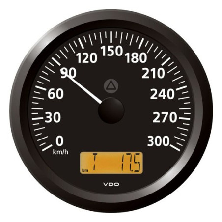 A2C59512424 Veratron ViewLine Speedometer 300 Km/h Black 110mm