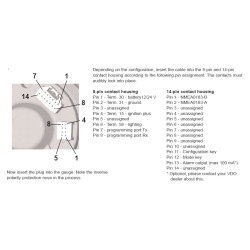 A2C59514251 Veratron ViewLine Sumlog & Compass 12kn Black 85mm