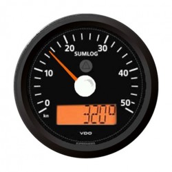 VDO ViewLine Sumlog & Kompass 30kn Schwarz 85mm