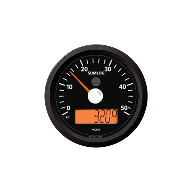 A2C59514252 Veratron ViewLine Sumlog & Compass 30kn Black 85mm