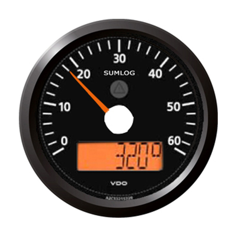 A2C59514254 Veratron ViewLine Sumlog & Compass 60mph Black 85mm