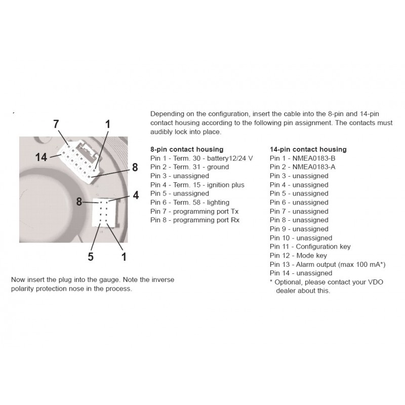 Tachometer Summenprotokoll: A2C59514256 VDO