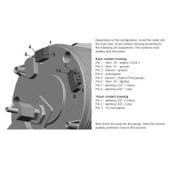 A2C53406160 Veratron ViewLine Combi Speed and Fuel Black 110mm