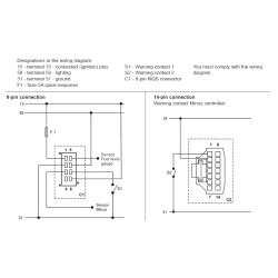 A2C53406160 Veratron ViewLine Combi Speed and Fuel Black 110mm