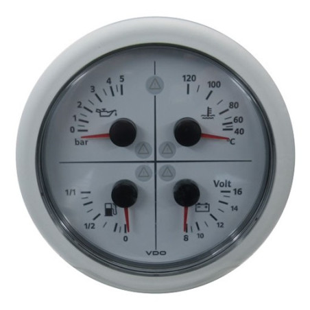 A2C59514266 Veratron ViewLine Combi 4 in 1 White 110mm