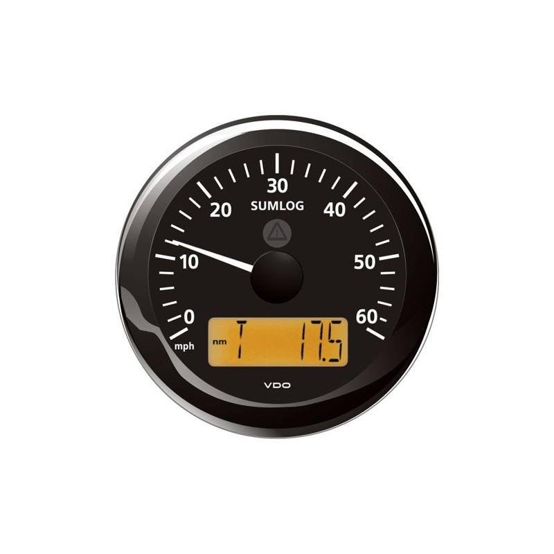 VDO ViewLine Sumlog Snelheid 60mp Zwart 85mm VDO ViewLine Sumlog Snelheid 60mp Zwart 85mm