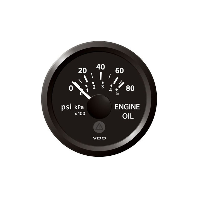 A2C59514133 Veratron ViewLine Engine Oil Pressure 80PSI Black 52mm