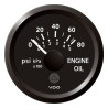 A2C59514133 Veratron ViewLine Engine Oil Pressure 80PSI Black 52mm