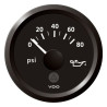 A2C59514135 Veratron ViewLine Engine Oil Pressure 80PSI Black 52mm