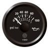 A2C59514109 Veratron ViewLine Engine Oil Pressure 100PSI Black 52mm