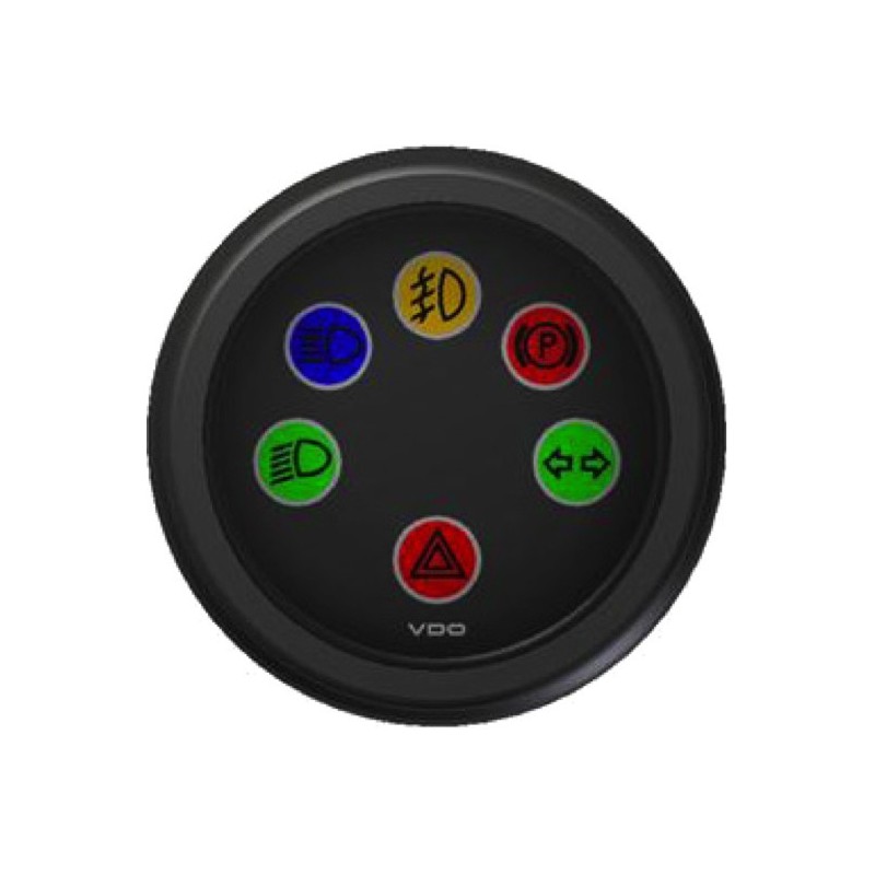 VDO ViewLine Led Motor Controller Zwart 52mm VDO ViewLine Led Motor Controller Zwart 52mm