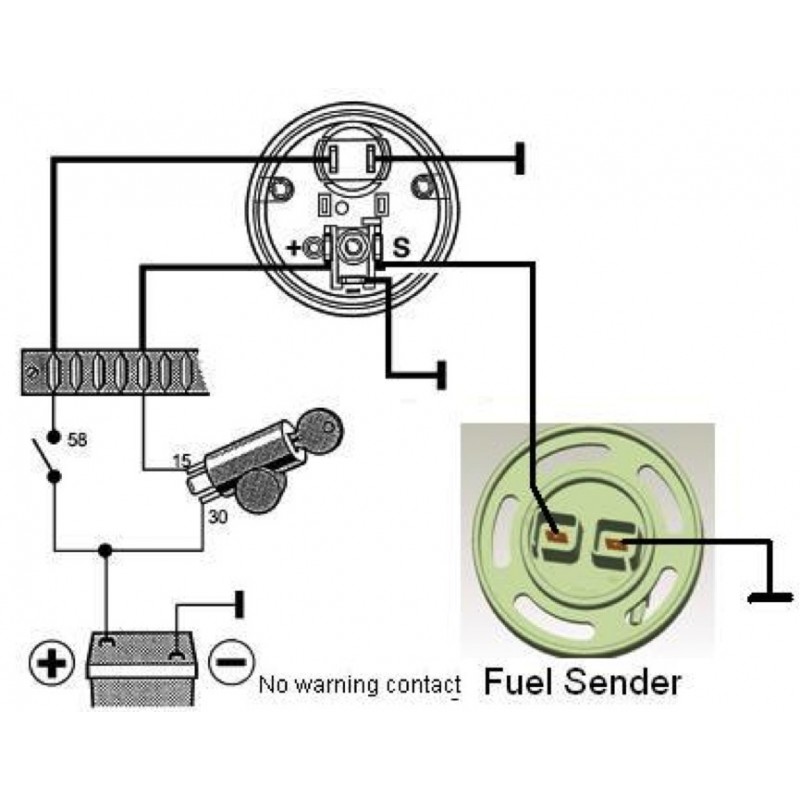 VDO ALAS1 Fuel lever arm sender 3-180 Ohm