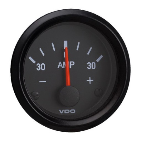190-037-001C VDO Cockpit International Ammeter 52 mm 30A
