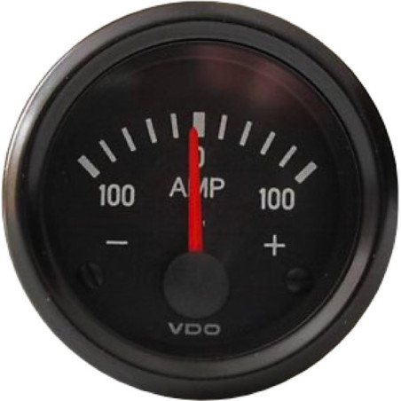 190-037-003C 10 Pieces VDO Cockpit International Ammeter 52 mm 100A