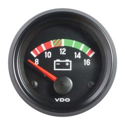 10 Stuks VDO Cockpit International Voltmeter 8-16V 52mm 12V 10 Stuks VDO Cockpit International Voltmeter 8-16V 52mm 12V