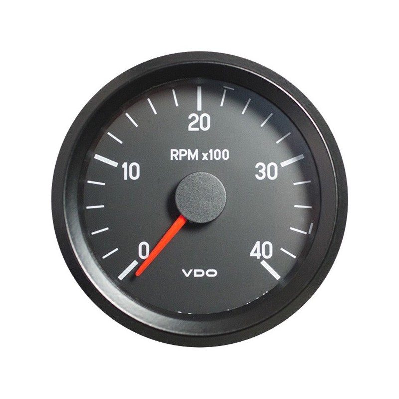 VDO Cockpit International Toerenteller 4.000 RPM 80mm 24V VDO Cockpit International Toerenteller 4.000 RPM 80mm 24V