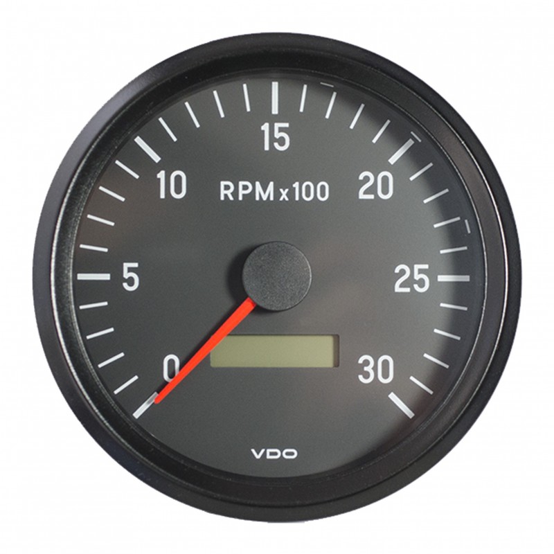 VDO Cockpit International Toerenteller 3.000 RPM 100mm 12-24V VDO Cockpit International Toerenteller 3.000 RPM 100mm 12-24V