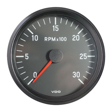 333-065-001G VDO Cockpit International Tachometer 3,000 RPM 100mm 24V