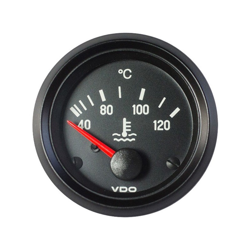 VDO Cockpit International Koelwatertemperatuur 120°C 52mm 24V VDO Cockpit International Koelwatertemperatuur 120°C 52mm 24V