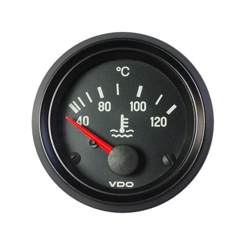 VDO Cockpit International Koelwatertemperatuur 120°C 52mm 12V VDO Cockpit International Koelwatertemperatuur 120°C 52mm 12V