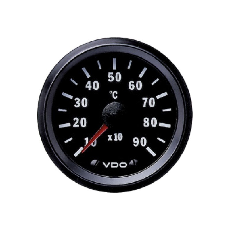 VDO Cockpit International Pyrometer 900°C Zwart 52mm VDO Cockpit International Pyrometer 900°C Zwart 52mm