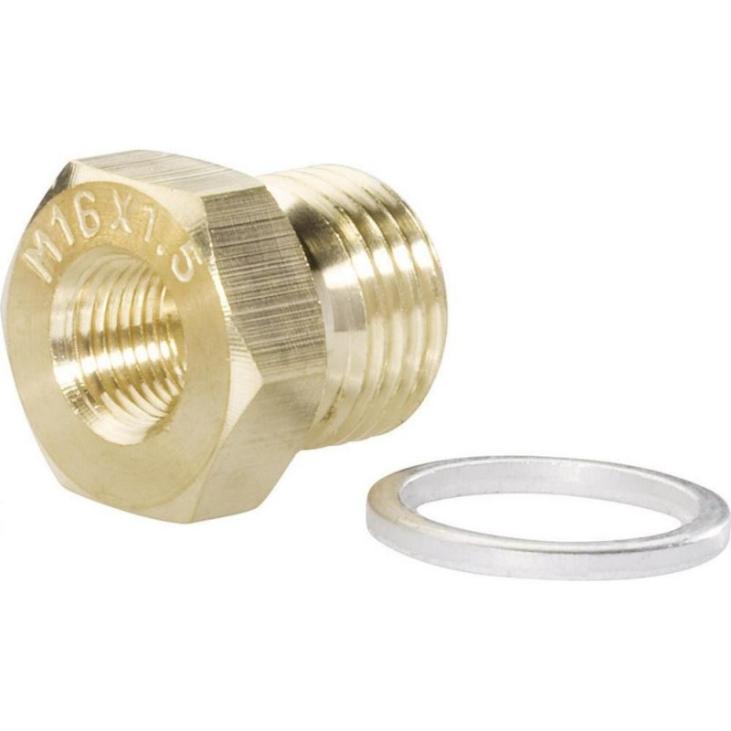 Sensor adapter 1/8" - 27 NPT Female - M16 x 1.5 Male Sensor adapter 1/8" - 27 NPT Female - M16 x 1.5 Male