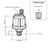 360-081-029-008C VDO Pressure Sensor 0-5 Bar - 1/4-18 NPTF