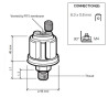 360-081-029-041C VDO Pressure Sensor 0-5 Bar - 1/8-27 NPTF