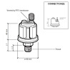 360-081-052-003C VDO Pressure Sensor 0-3 Bar - M12