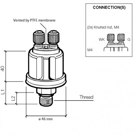 Capteurs de pression: 360-081-030-009K VDO