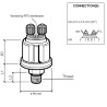 360-081-053-004C VDO Pressure Sensor 0-25 Bar - 1/8-27 NPTF