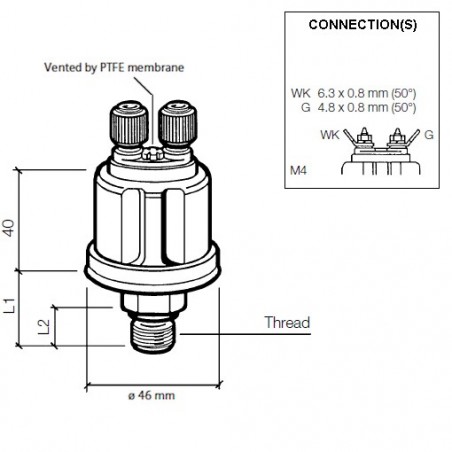 Capteurs de pression: 360-081-030-086C VDO