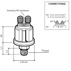 Capteurs de pression: 360-081-030-122C VDO