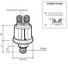 360-081-053-001C VDO Pressure Sensor 0-25 Bar - 1/8-27 NPTF