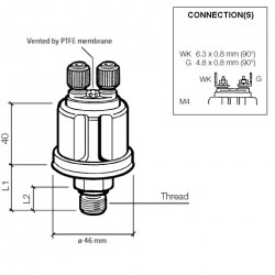 Capteurs de pression: 360-081-030-112C VDO