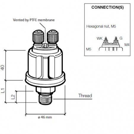 Capteurs de pression: 360-081-034-004C VDO