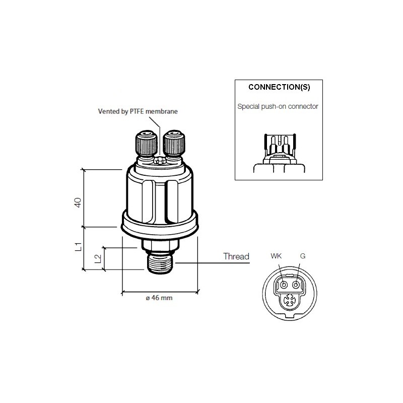 Capteurs de pression: 360-081-061-003C VDO