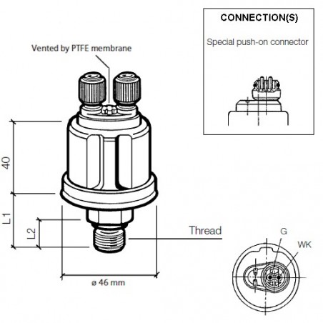 Capteurs de pression: 360-081-062-003C VDO