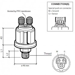 Capteurs de pression: 360-081-054-002Z VDO