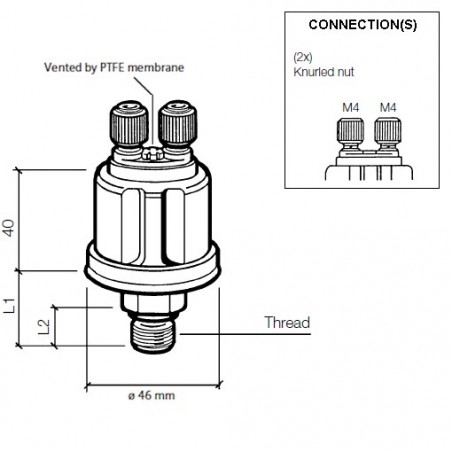 Capteurs de pression: 360-081-032-053C VDO