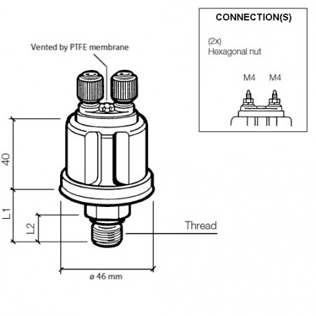 Capteurs de pression: 360-081-038-014C VDO
