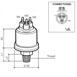 Capteurs de pression: 360-081-039-002C VDO