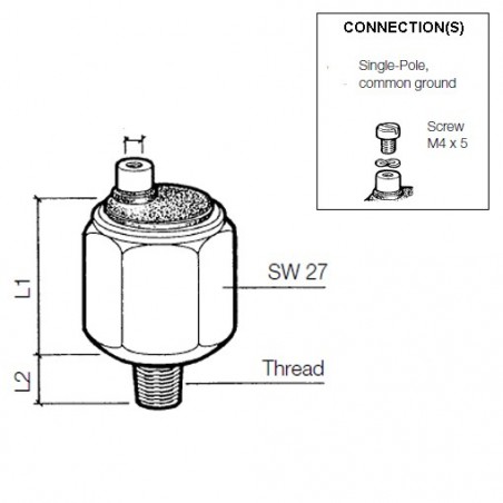 Pressure switches: 230-112-001-015C VDO