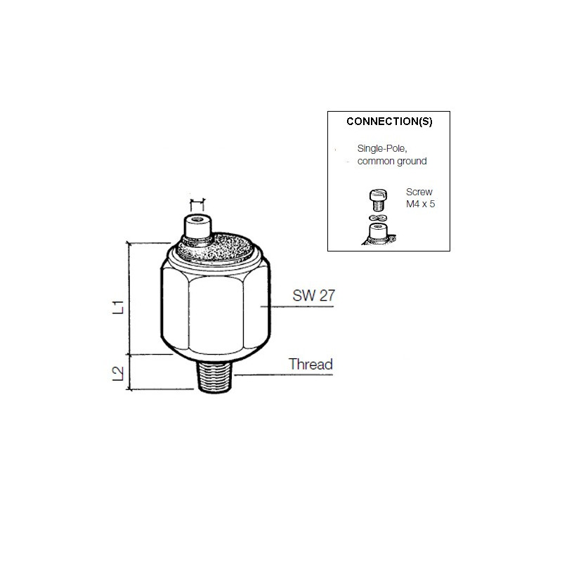 230-112-001-001C VDO Pressure switch 1.00 Bar - M10