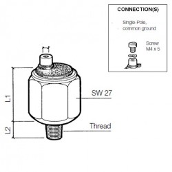 Pressostats: 230-112-003-013C VDO