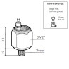 230-112-003-013C VDO Pressure Switch 10.00 PSI - 1/8-27 NPTF
