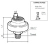 230-113-001-004C VDO Pressure Switch 0.40 Bar - M10