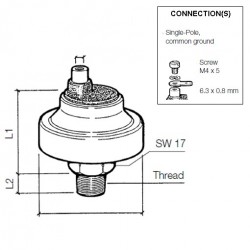 Pressostats: 230-213-001-011C VDO